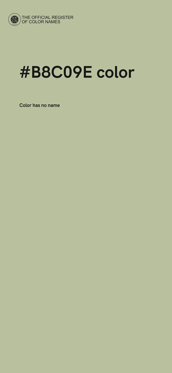 #B8C09E color image