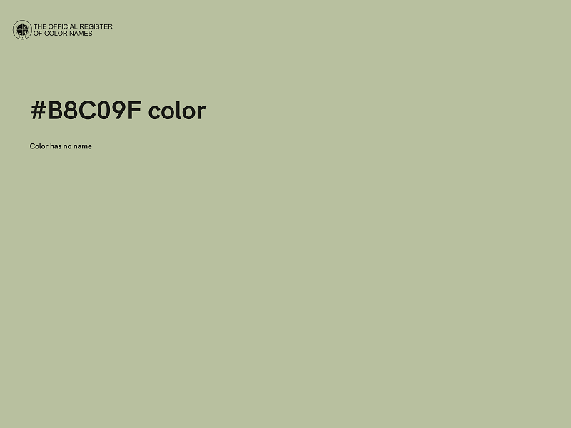 #B8C09F color image