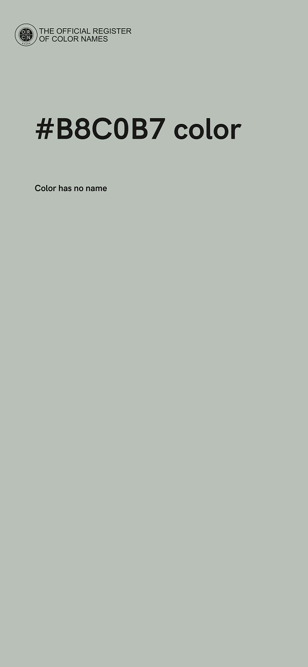 #B8C0B7 color image