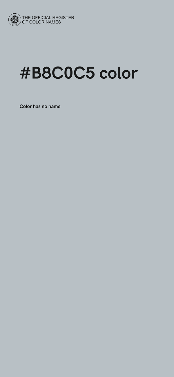 #B8C0C5 color image