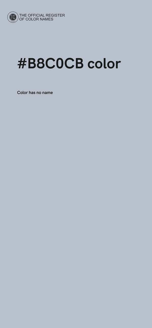 #B8C0CB color image