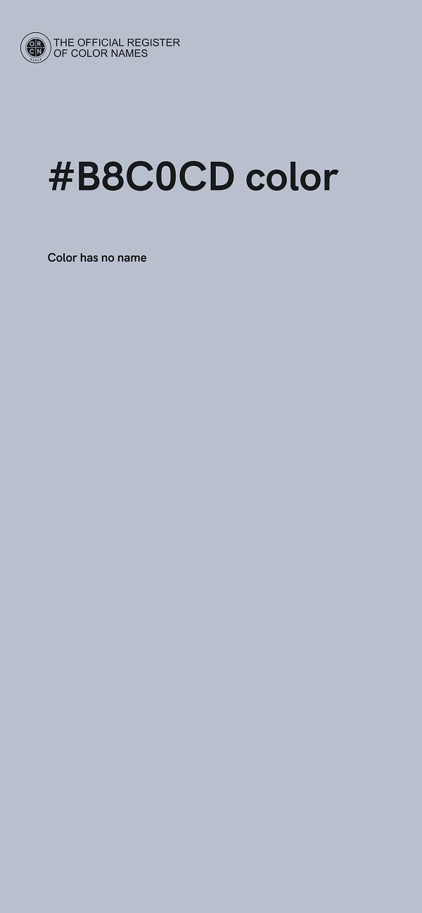#B8C0CD color image