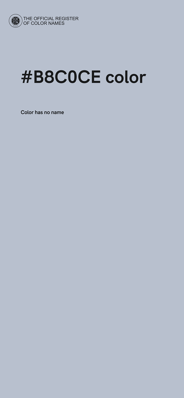 #B8C0CE color image
