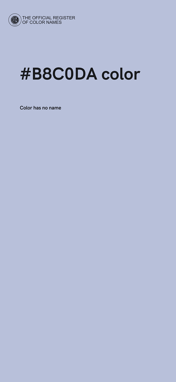 #B8C0DA color image