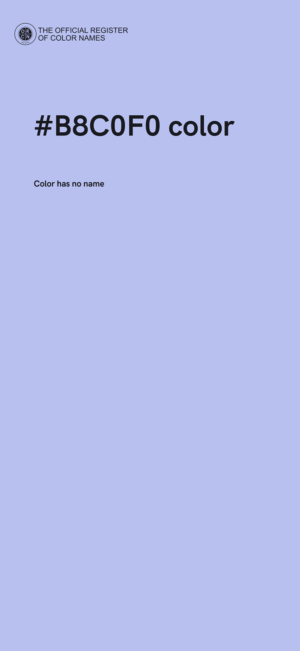 #B8C0F0 color image