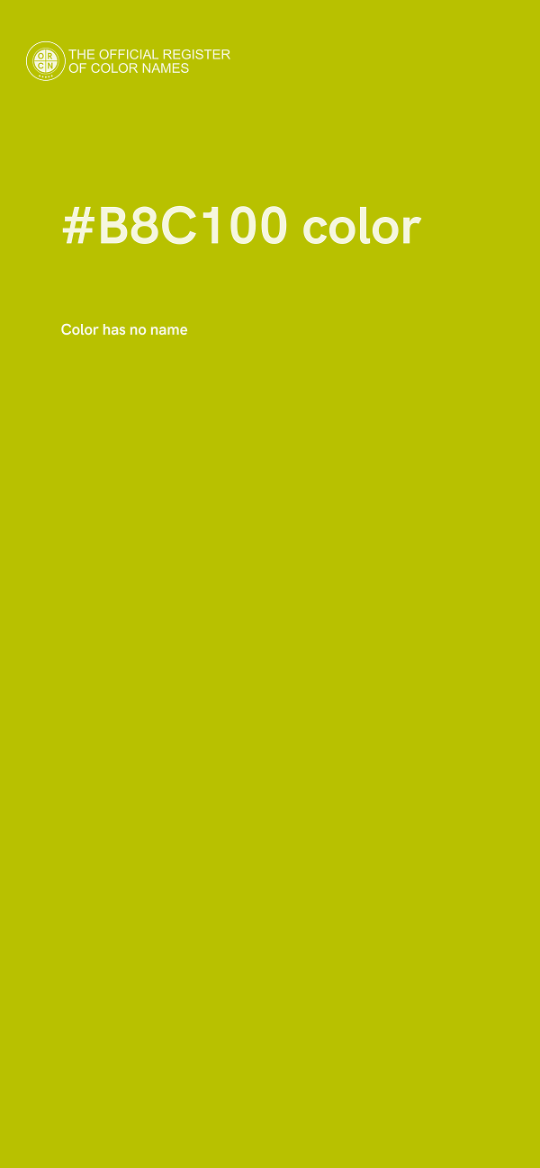 #B8C100 color image