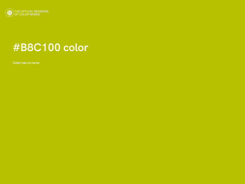 #B8C100 color image