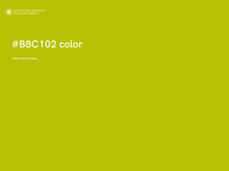 #B8C102 color image