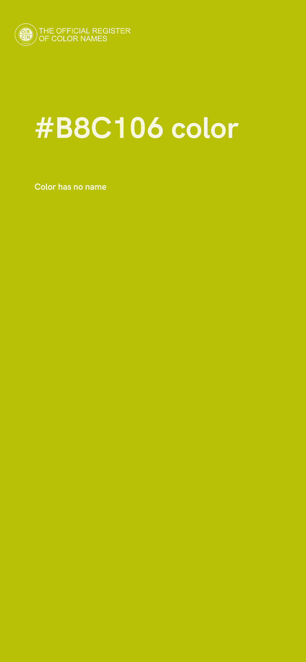 #B8C106 color image