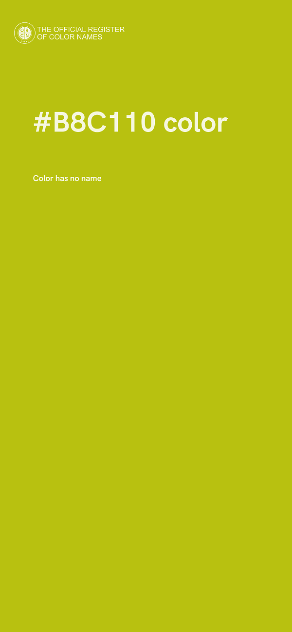 #B8C110 color image