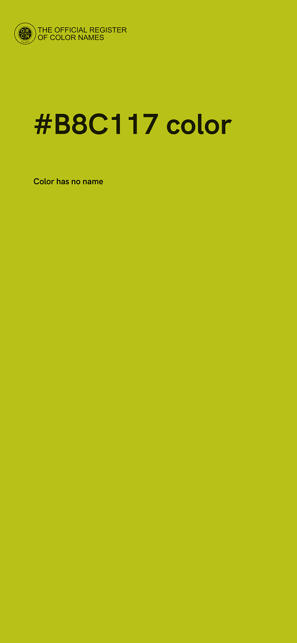 #B8C117 color image