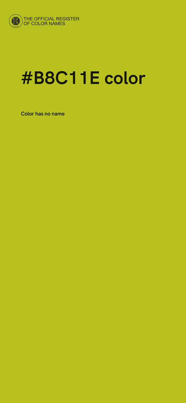 #B8C11E color image