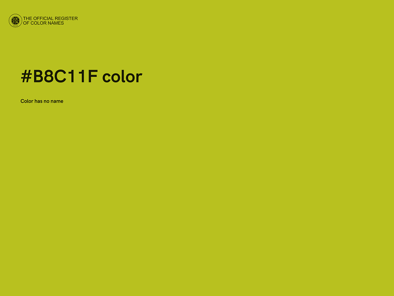 #B8C11F color image