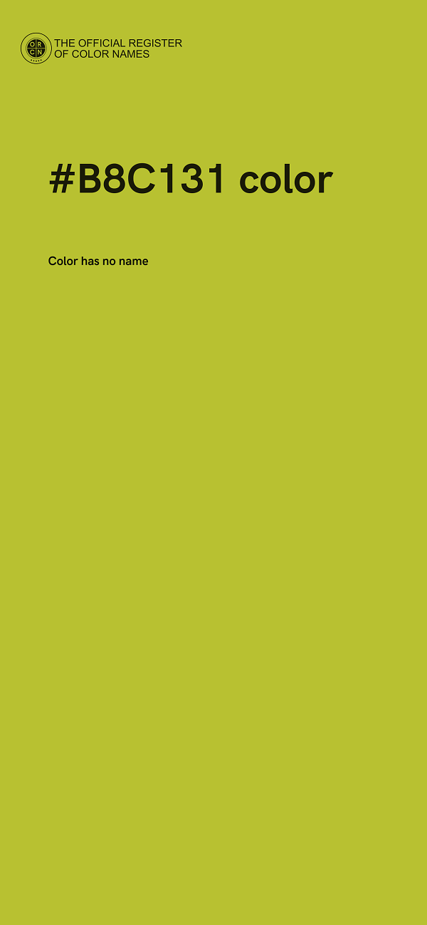 #B8C131 color image
