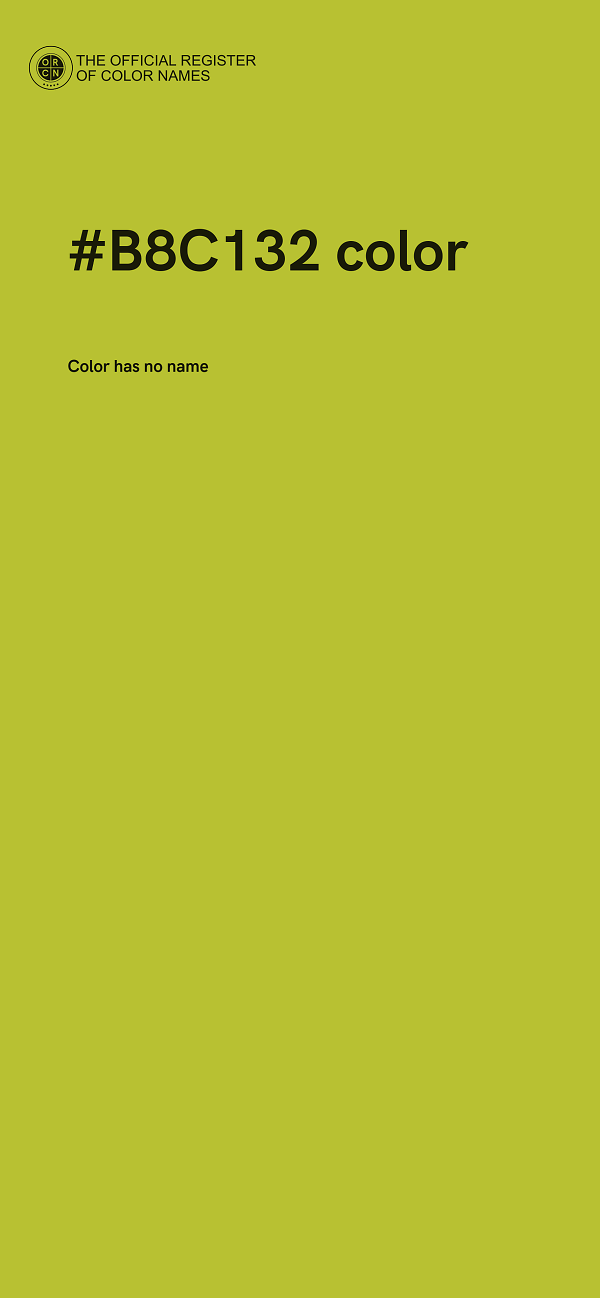 #B8C132 color image