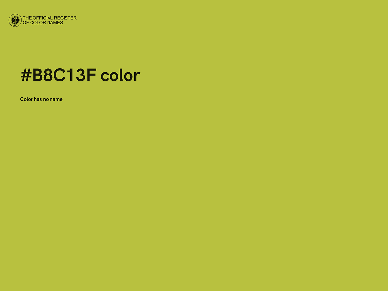 #B8C13F color image
