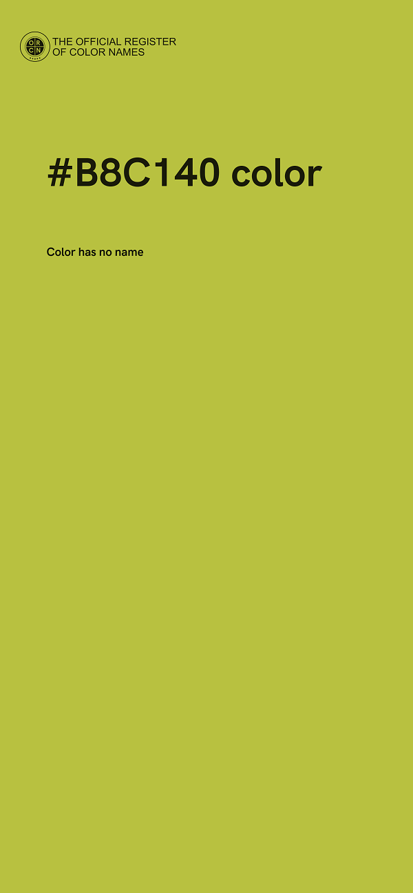 #B8C140 color image