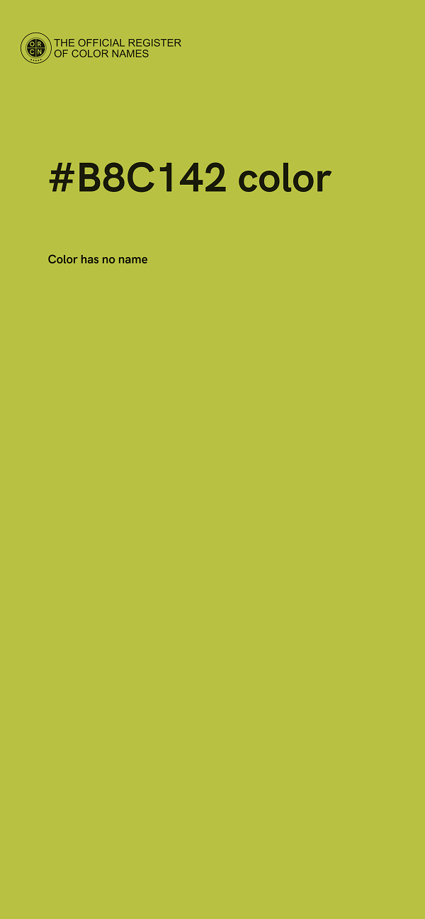 #B8C142 color image