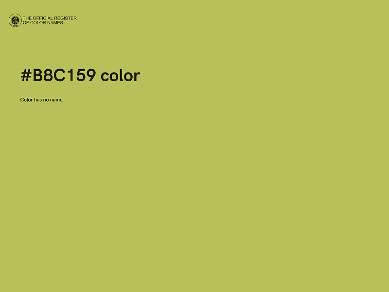 #B8C159 color image