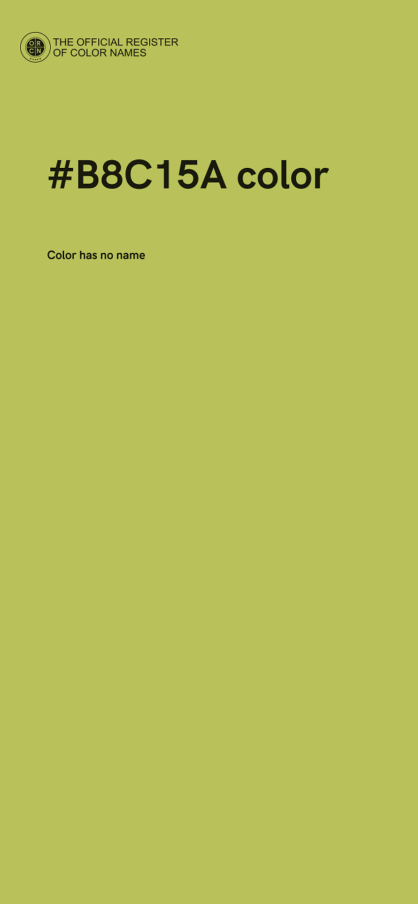 #B8C15A color image
