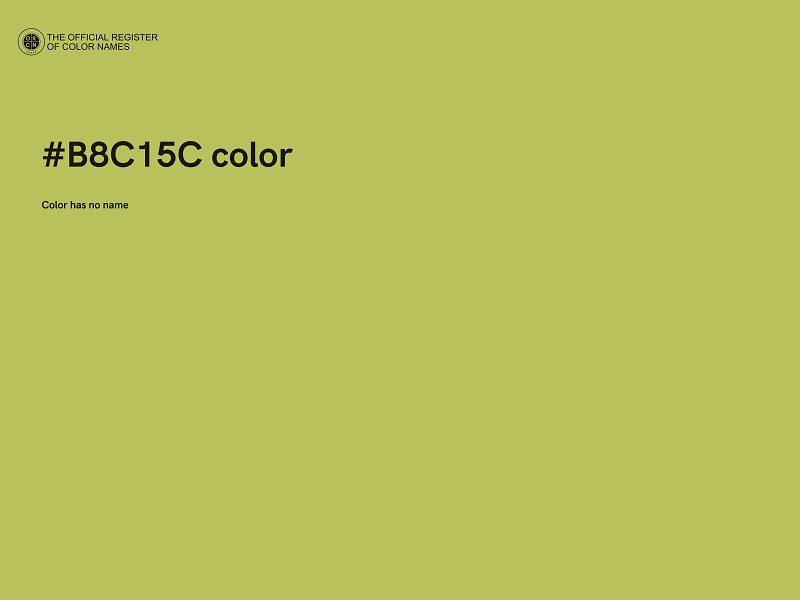 #B8C15C color image