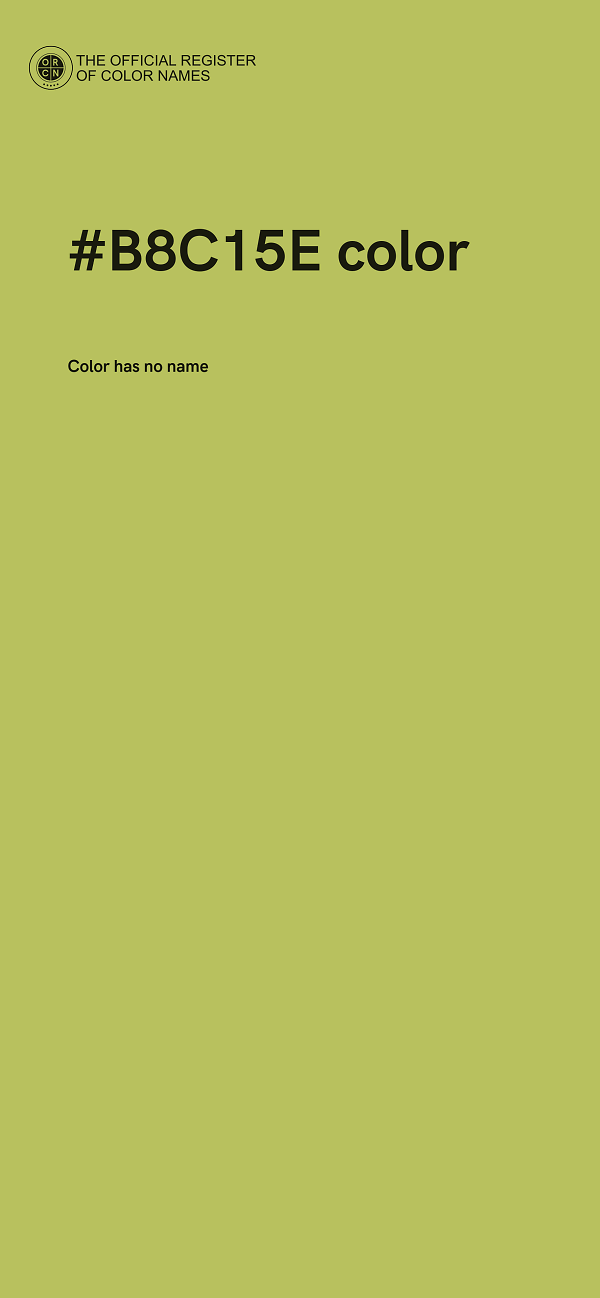 #B8C15E color image