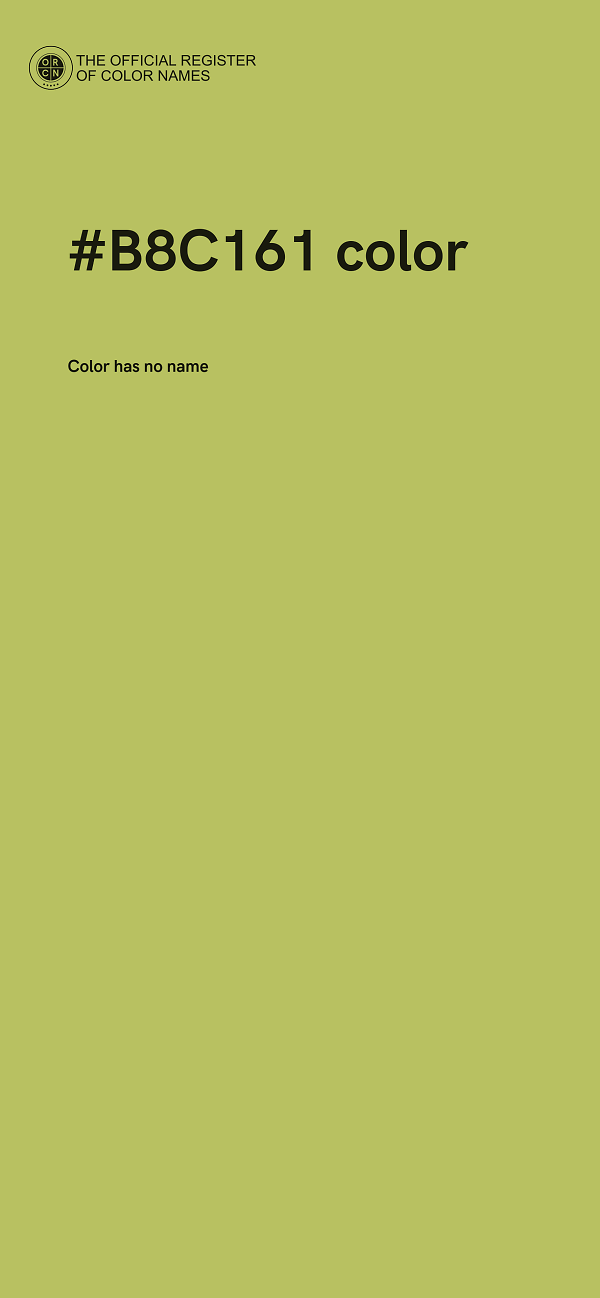 #B8C161 color image