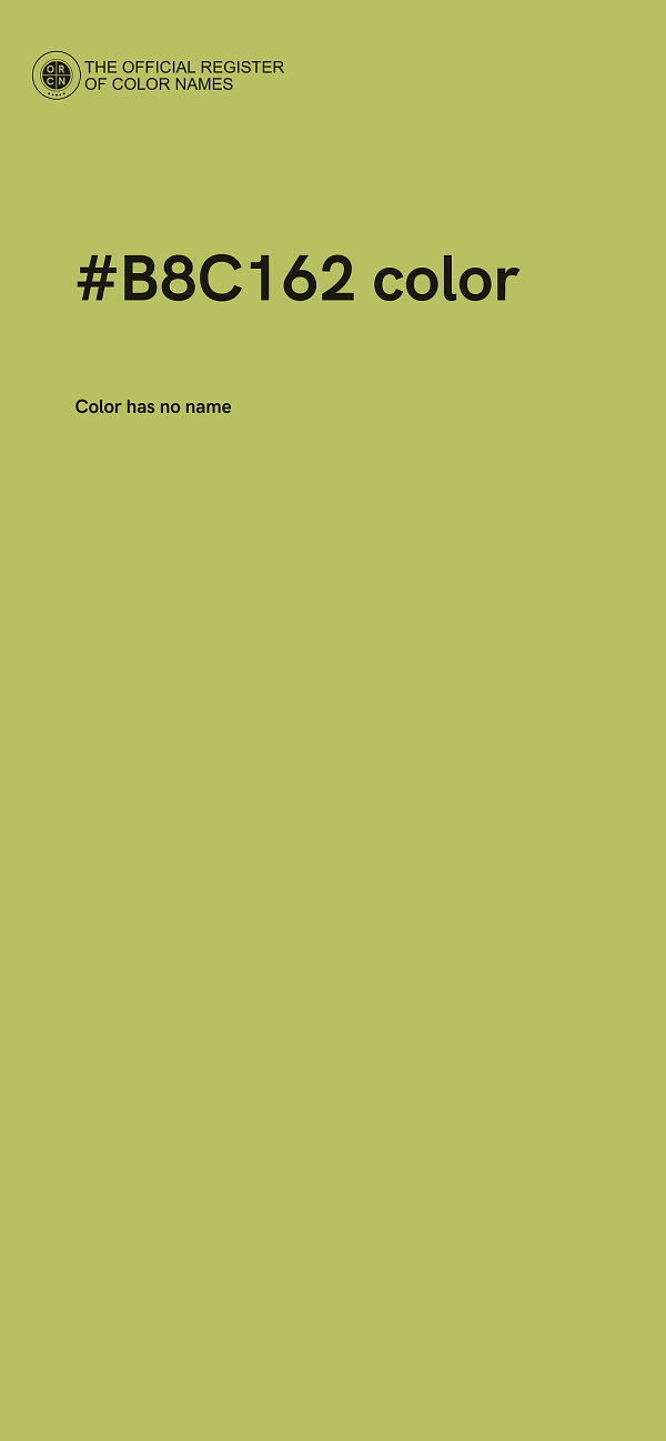 #B8C162 color image