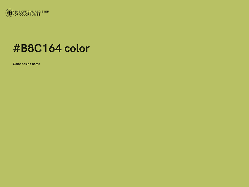 #B8C164 color image