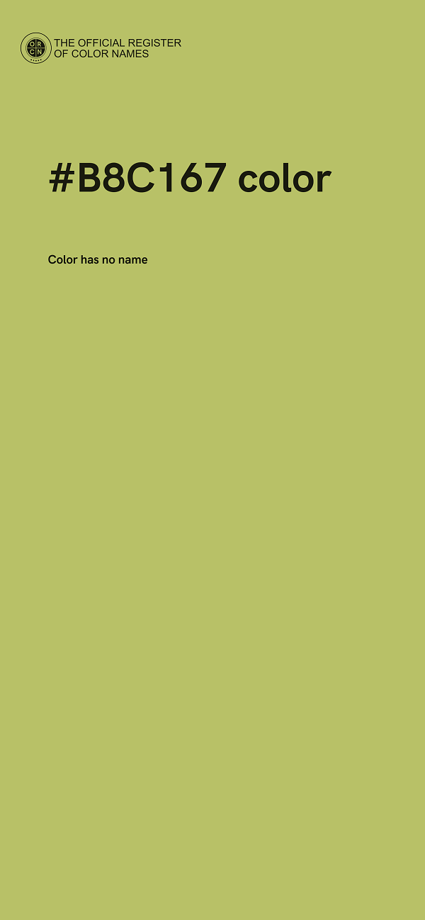 #B8C167 color image