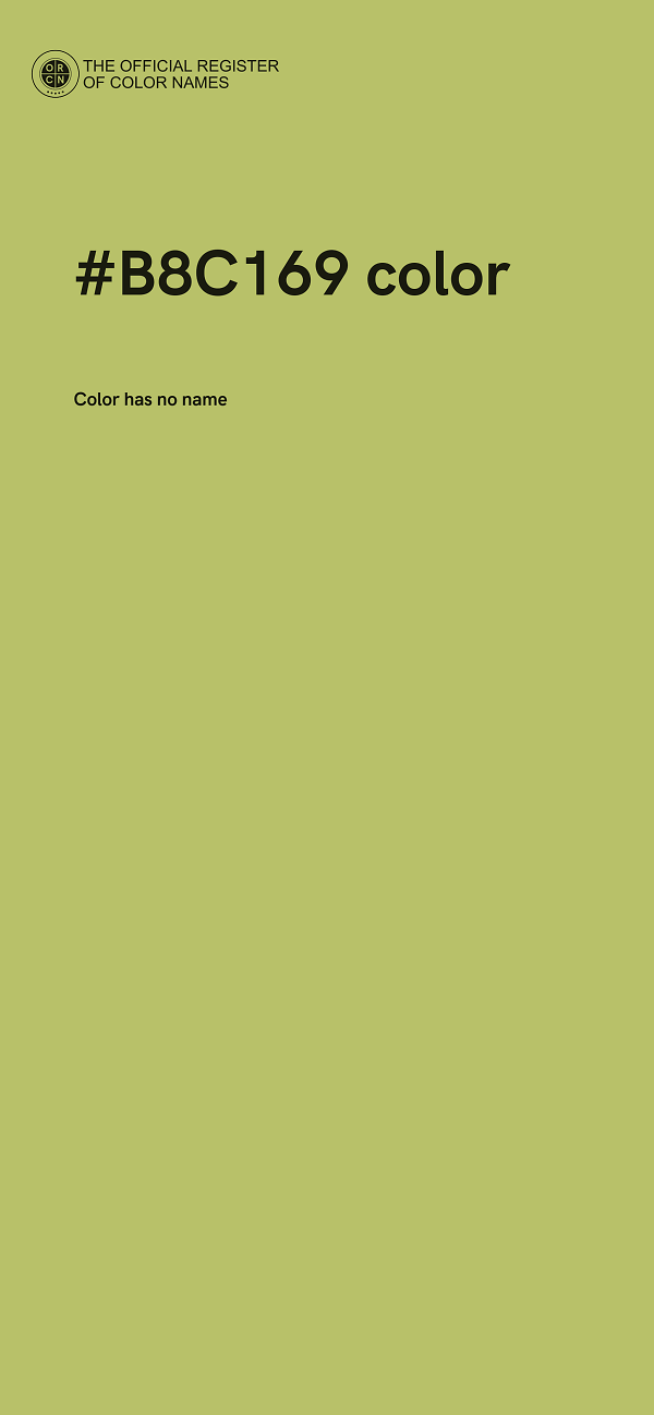 #B8C169 color image