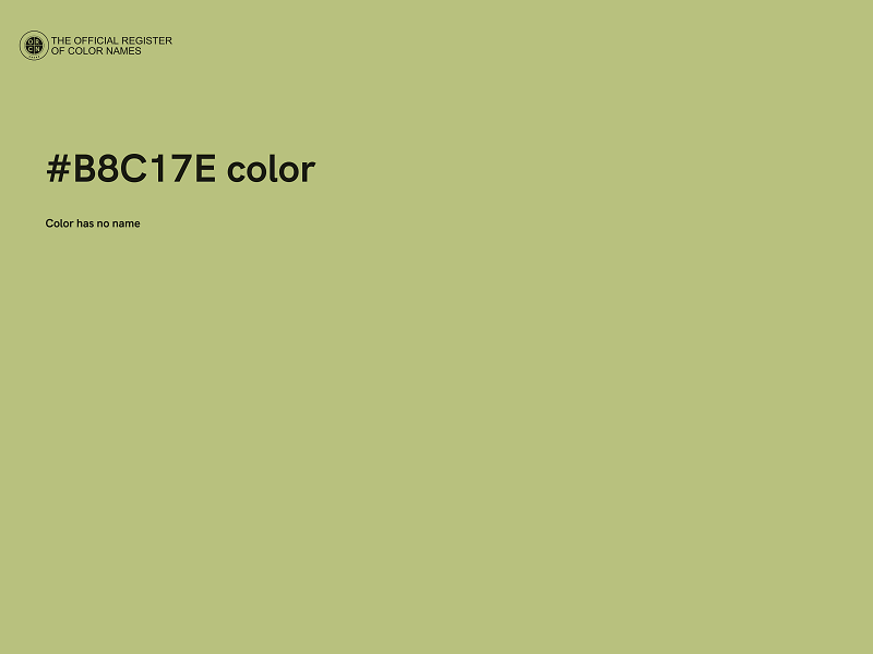 #B8C17E color image