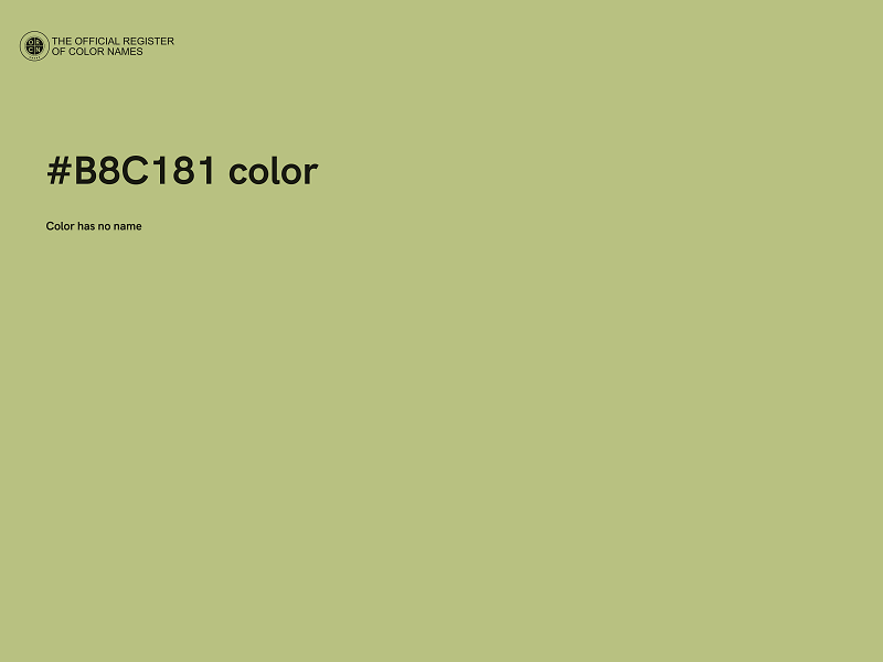 #B8C181 color image