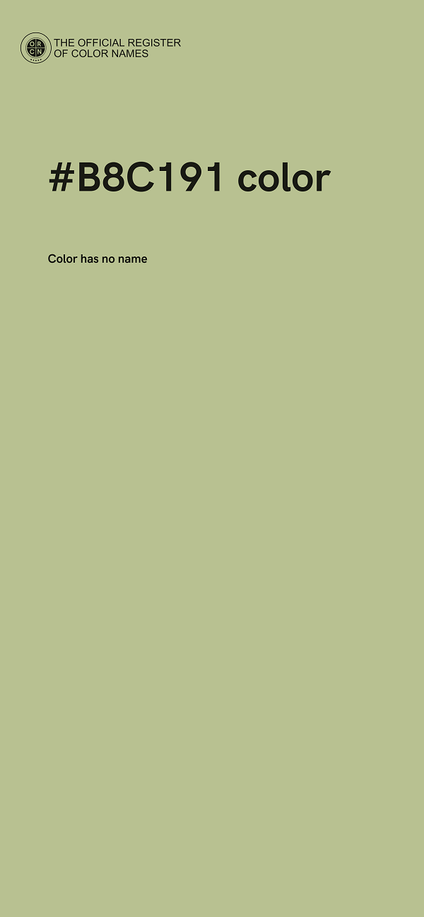 #B8C191 color image