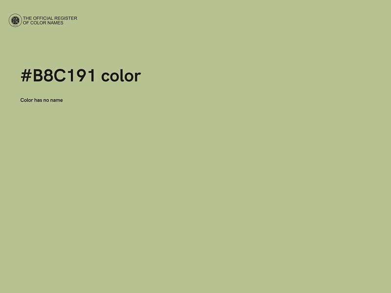 #B8C191 color image