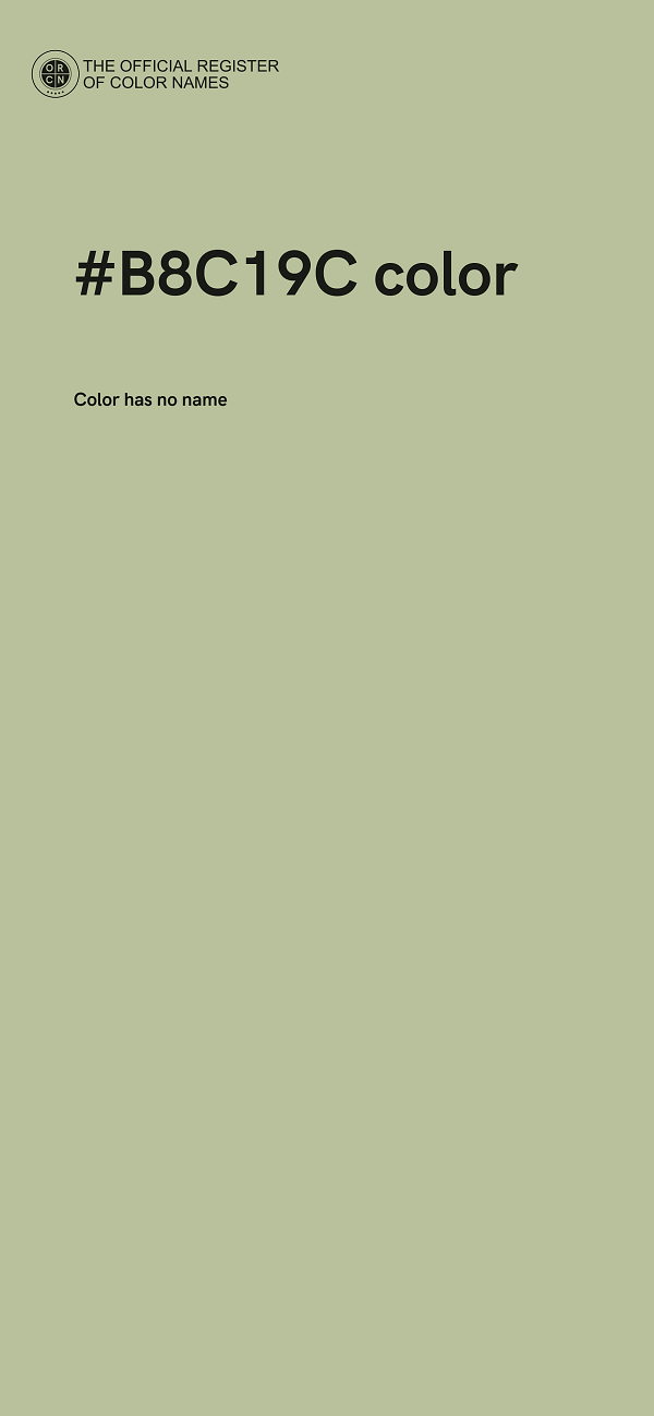 #B8C19C color image