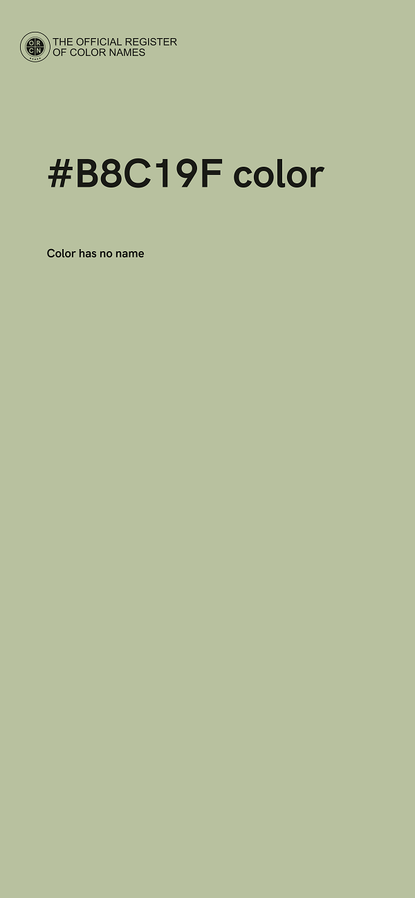 #B8C19F color image