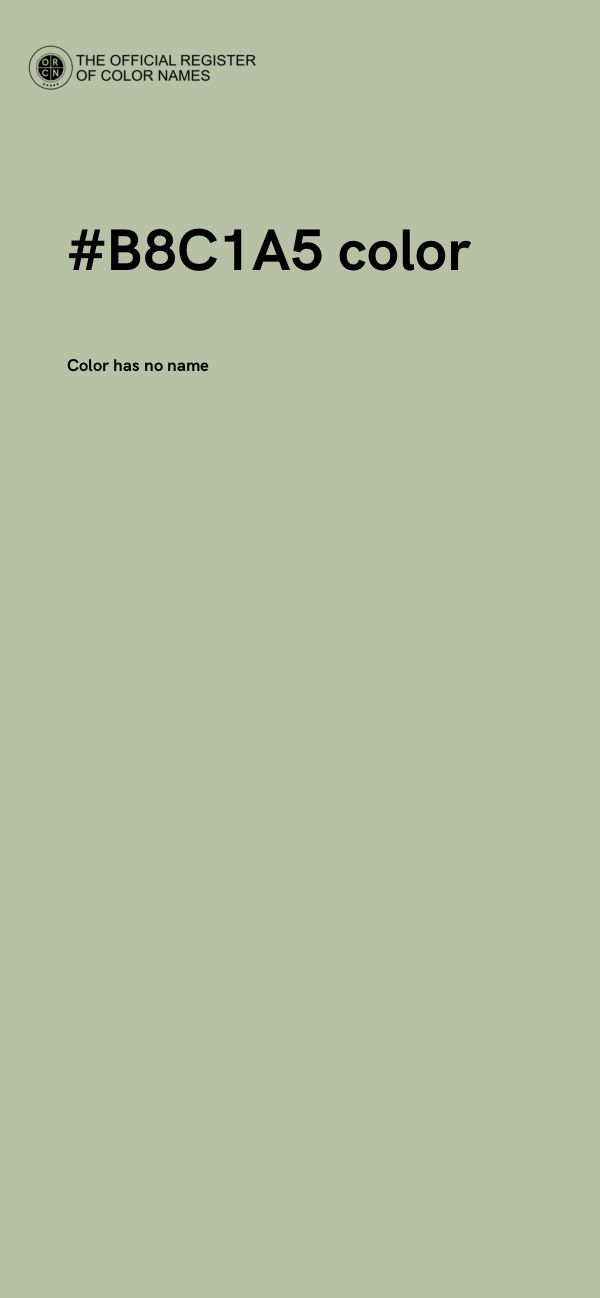 #B8C1A5 color image
