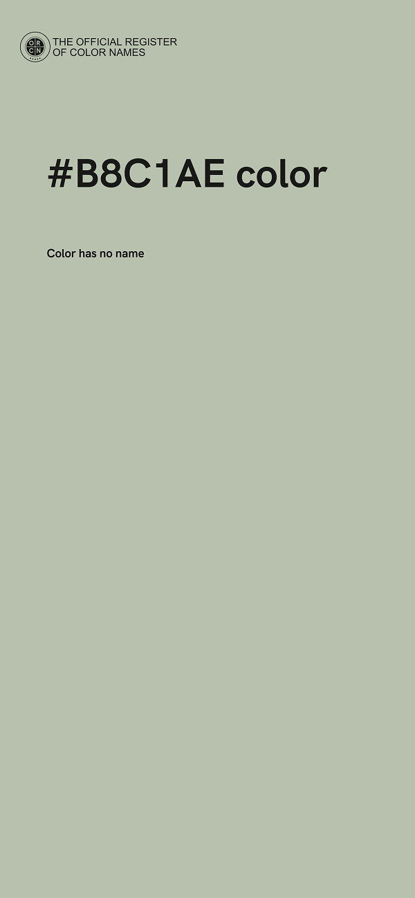 #B8C1AE color image