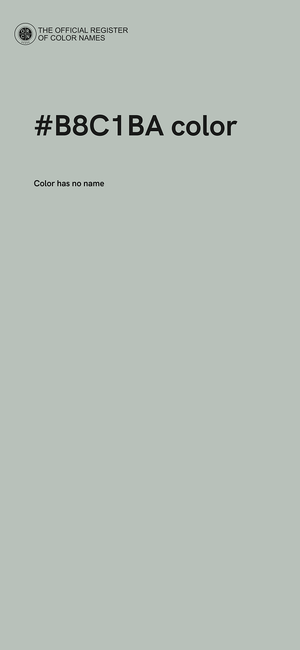 #B8C1BA color image