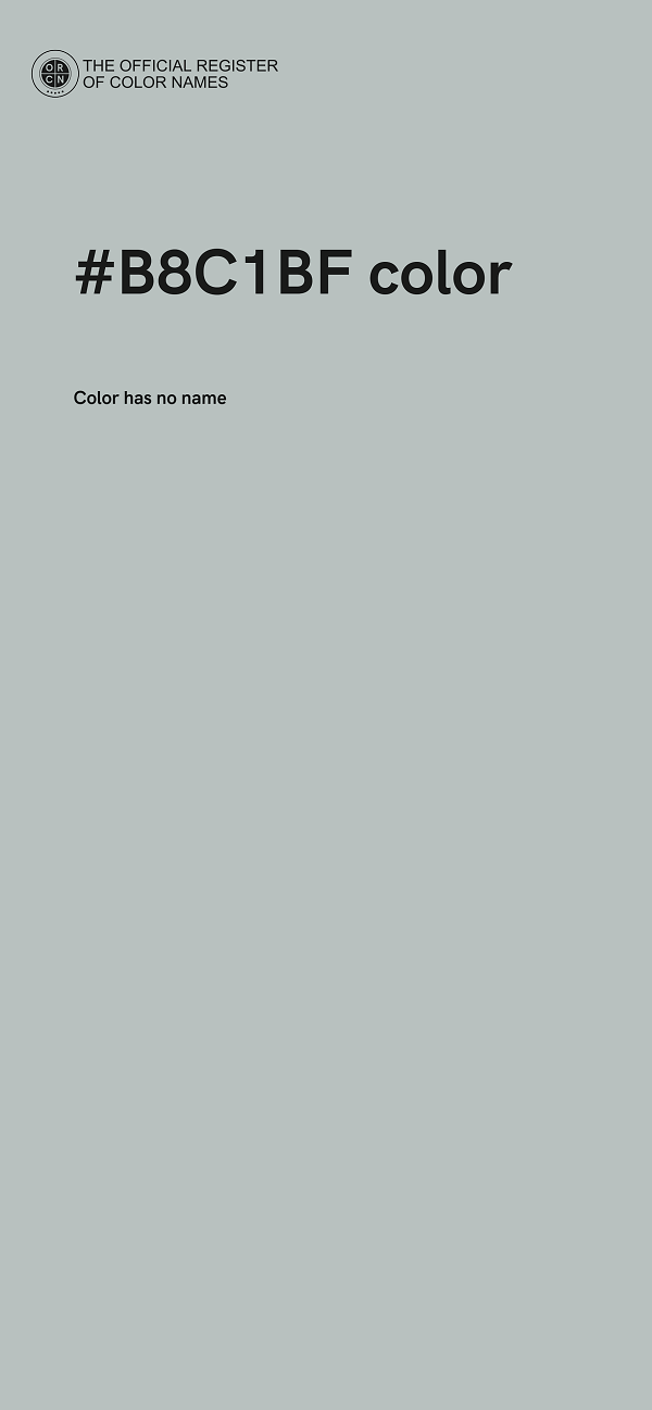 #B8C1BF color image