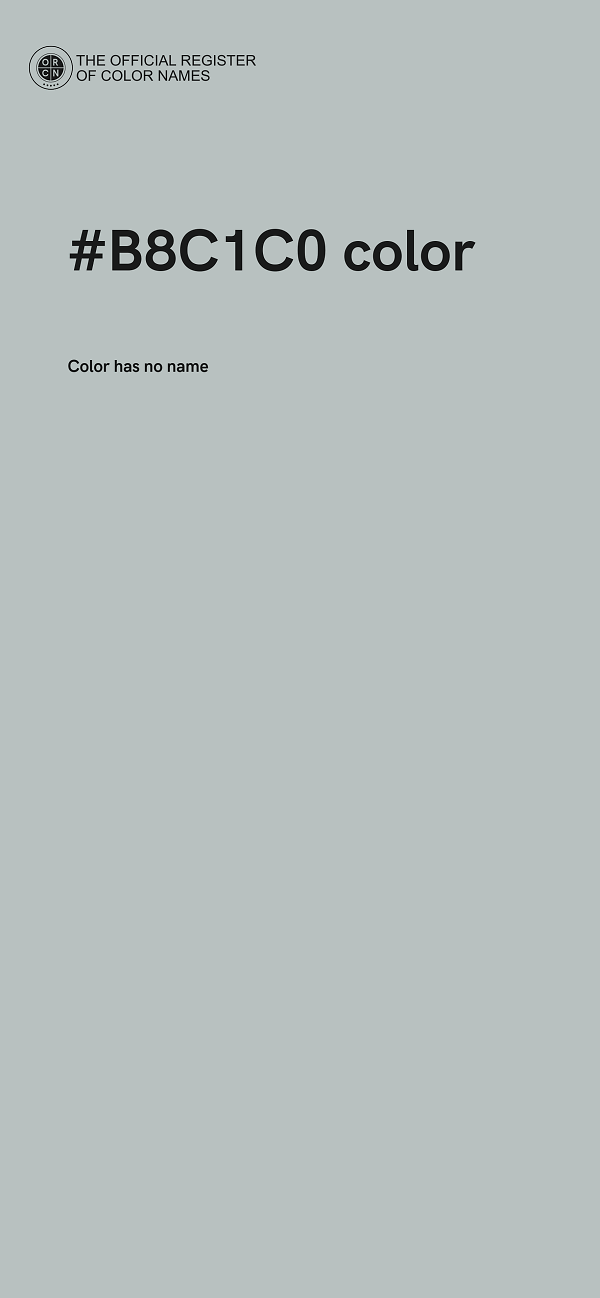 #B8C1C0 color image