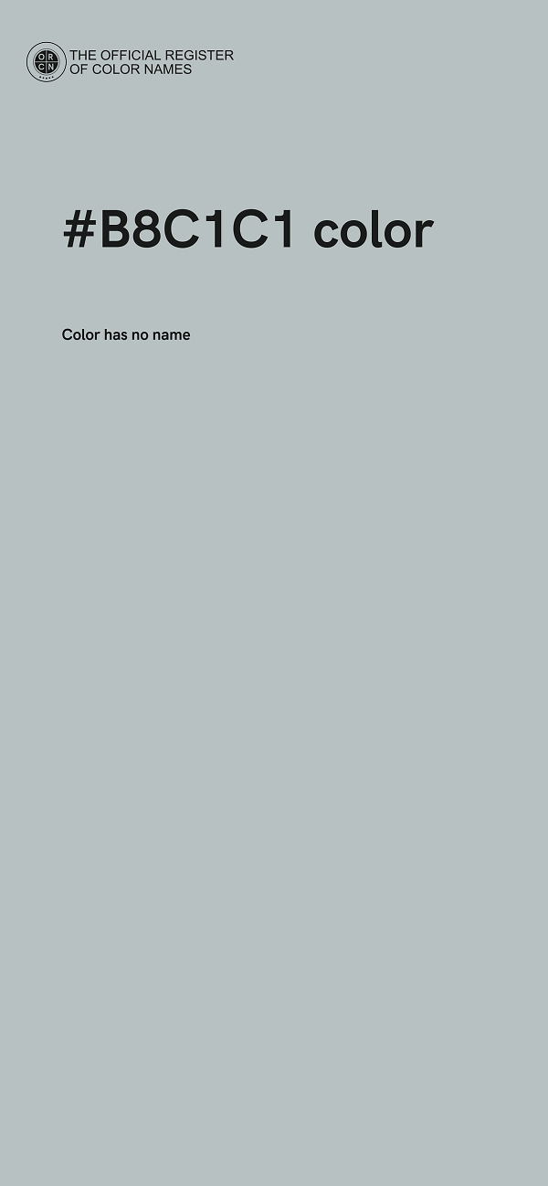 #B8C1C1 color image