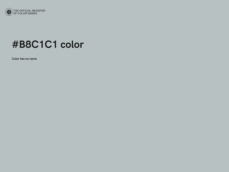 #B8C1C1 color image