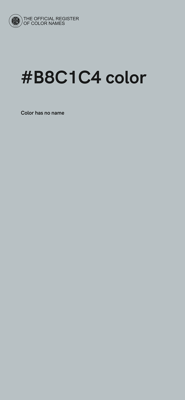 #B8C1C4 color image