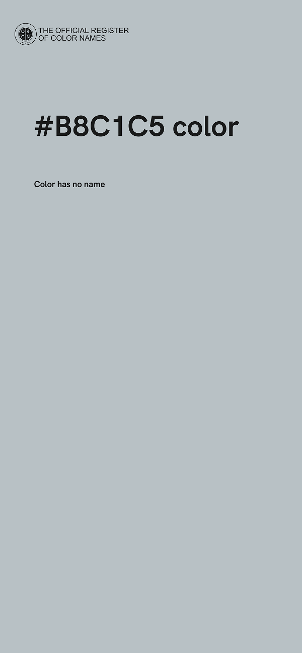 #B8C1C5 color image
