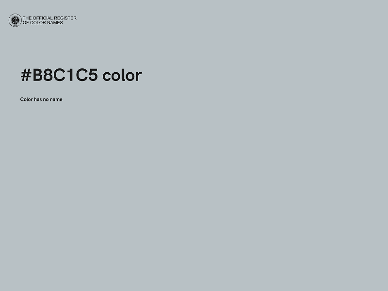#B8C1C5 color image