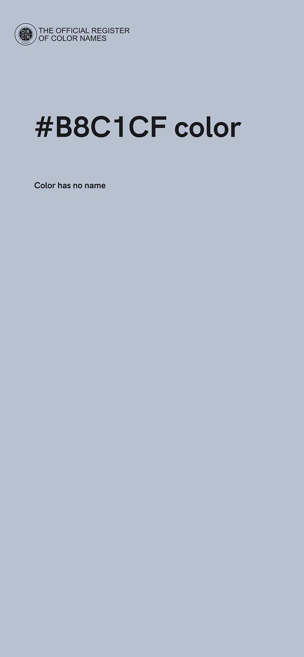 #B8C1CF color image