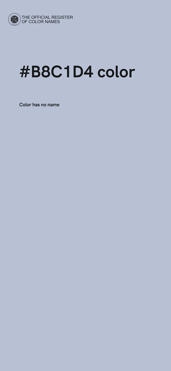 #B8C1D4 color image