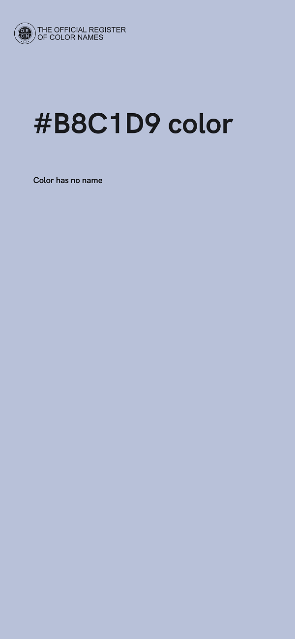 #B8C1D9 color image